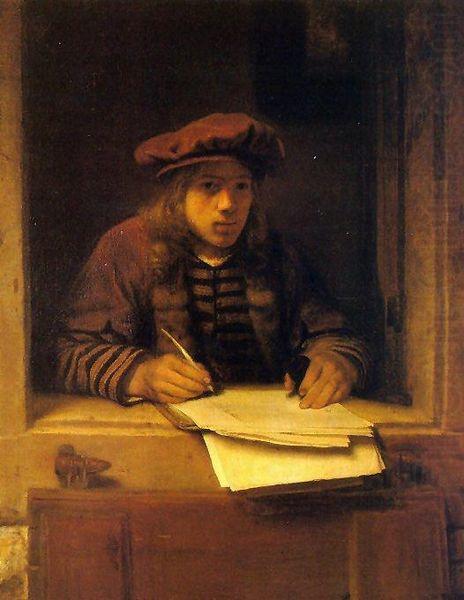 Self portrait, Samuel van hoogstraten